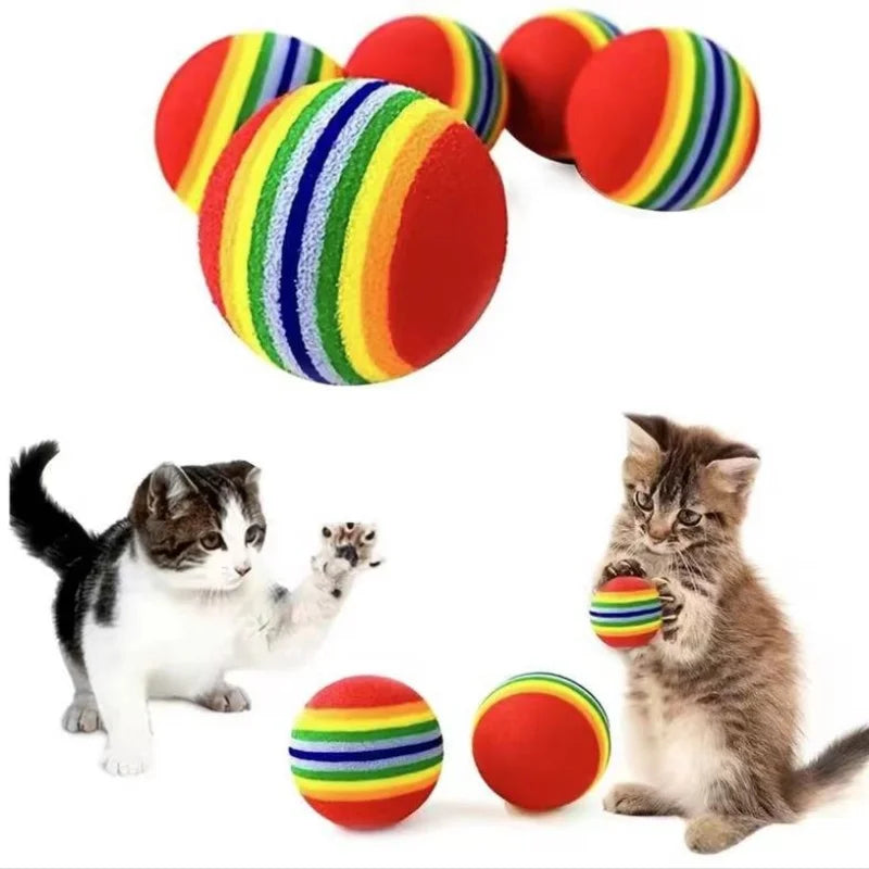 1Pcs Colorful Pet Rainbow Foam Fetch Balls - ProPawPet.com