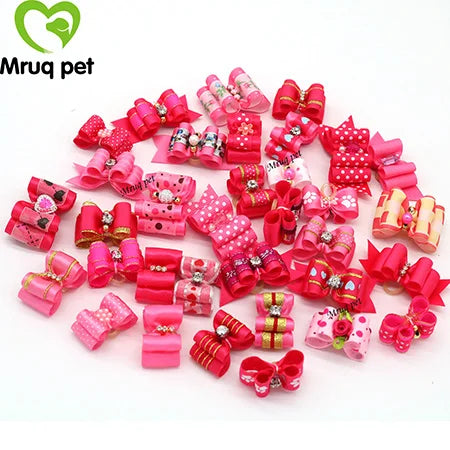 20pcs Pet Dog Cute Hair Bows with - ProPawPet.com