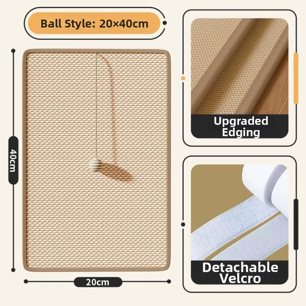 Sisal Cat Scratching Board Wall Mount with - ProPawPet.com