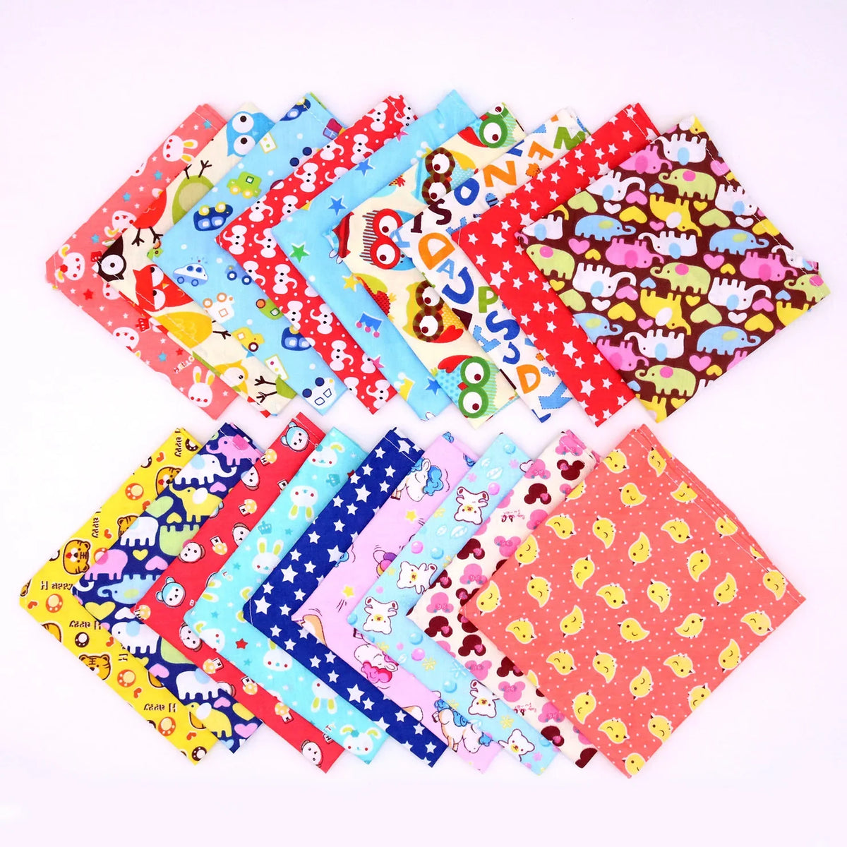 60pcs 100% Cotton Dog Bandanas Bulk Best - ProPawPet.com