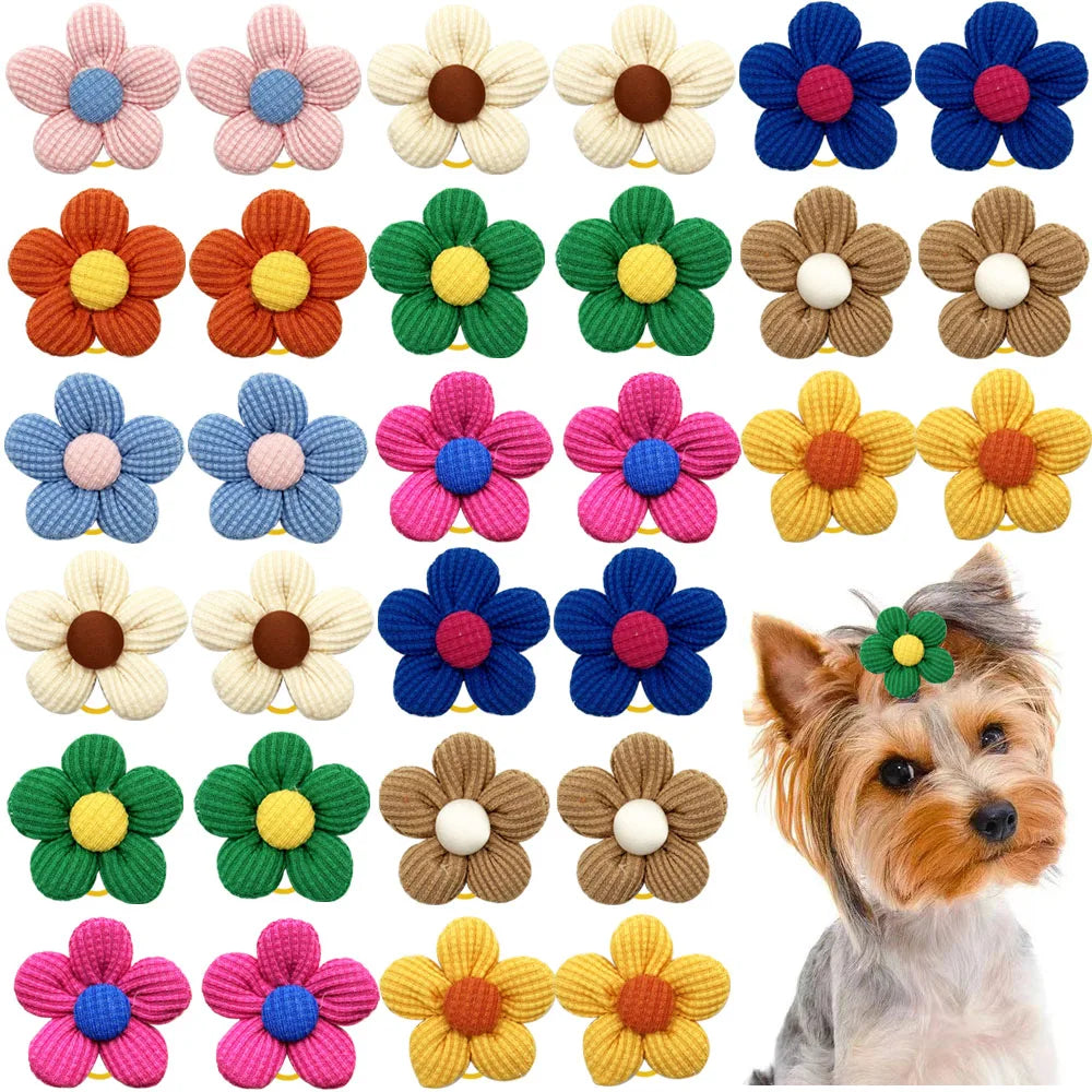 50/100PCS Flower Shape Decoration Cute Dog - ProPawPet.com