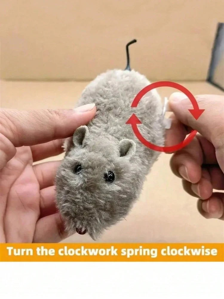 4 Color Cat Toys Wind-up Plush Mouse Toy for - ProPawPet.com