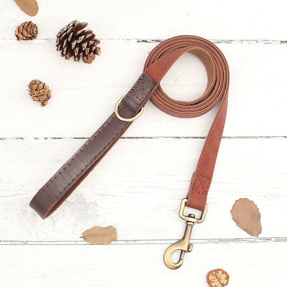 4.5ft Dog Pet Leash Rope 9 Colors PU Leather - ProPawPet.com