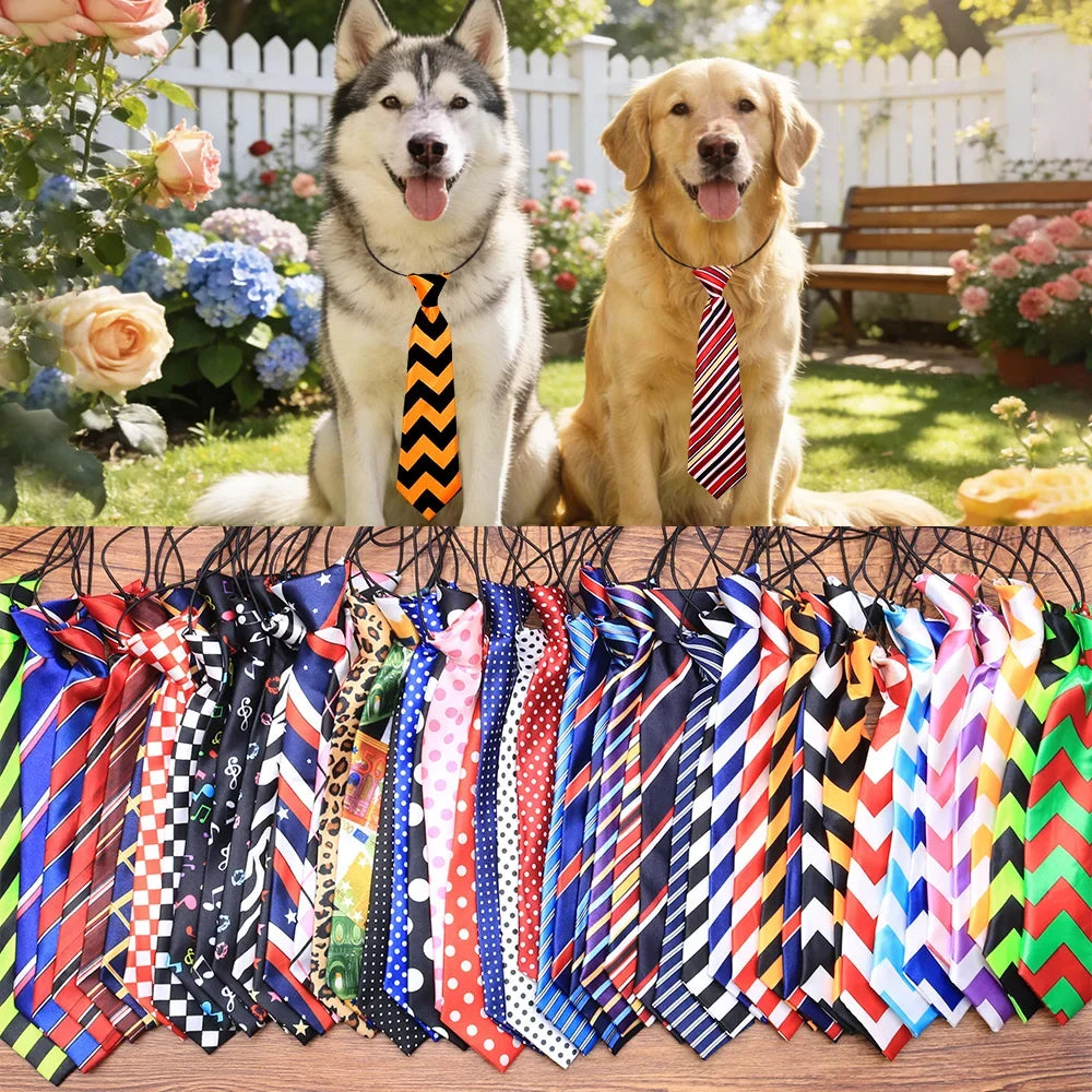 30/50pcs Large Dog Neckties Adjustable - ProPawPet.com