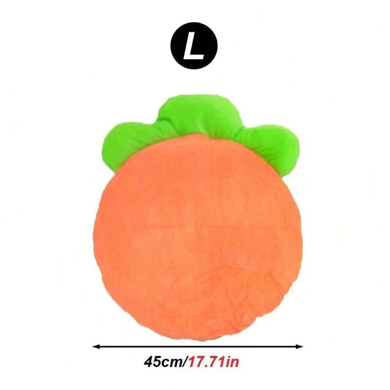 Warm Carrot Shaped Rabbit Pad Soft Breathable Cute Sofa – 3 Colors