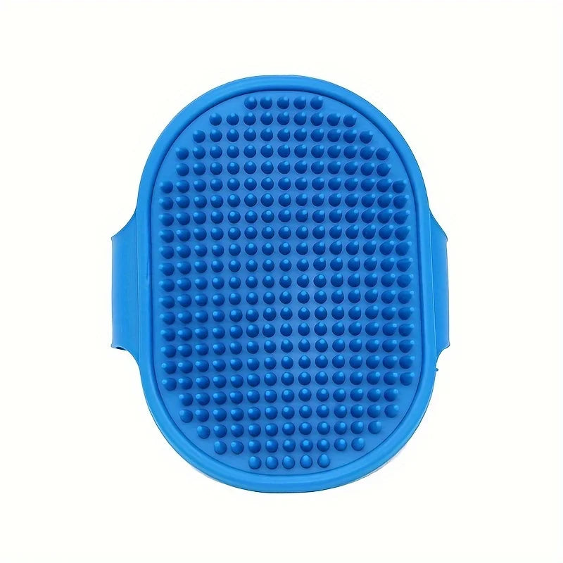 Adjustable Pet Shampoo Brush Silicone Massage Rubber Bathing Comb – 3 Colors