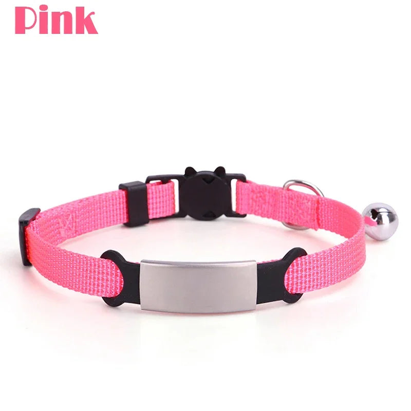 Personalized Cat Collar with Bell Safety - ProPawPet.com