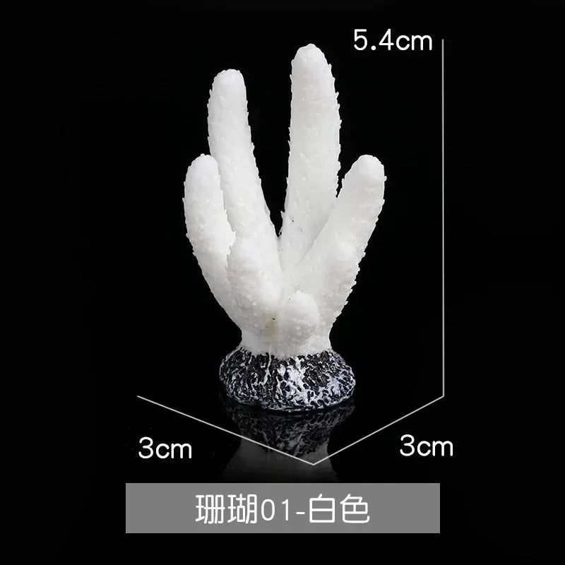 Resin Simulation Mini Coral Micro Landscape Fish Tank – 38 Colors