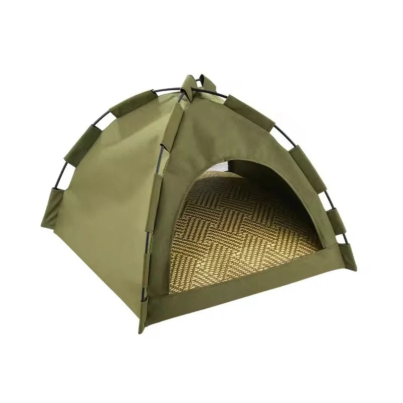 Foldable Semi Enclosed Pet Tent Detachable Washable Cat Home – 3 Sizes