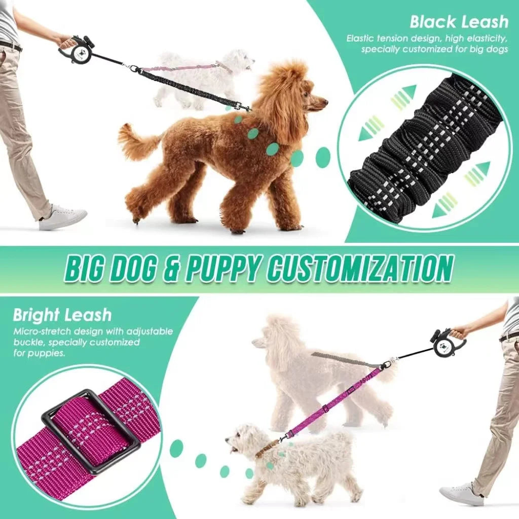 1.6ft Long Dual Dog Leash Attachment - - ProPawPet.com