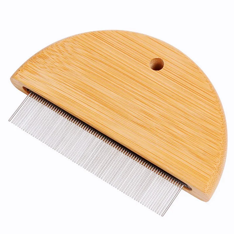 Cat Grooming Comb Hair Remover Wooden Dense – Cat Supplies