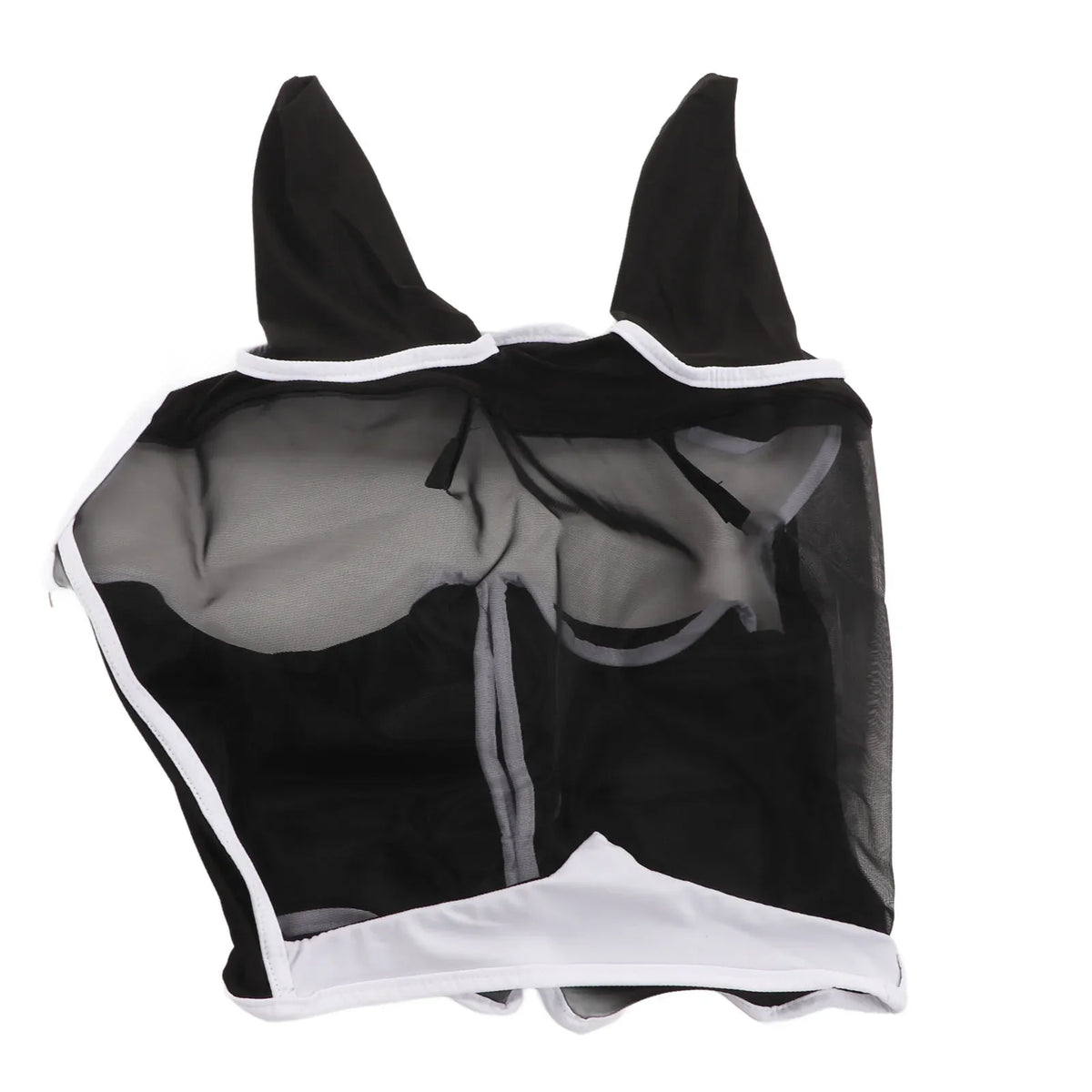 Mesh Horse Fly Mask Elastic UV Protection Detachable, Breathable