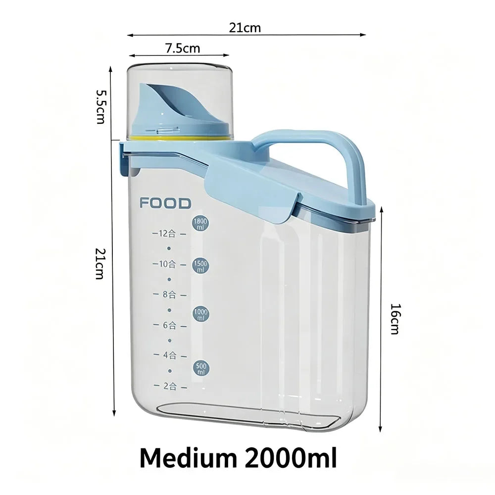 Portable Airtight Pet Food Storage Container , Seal Dry Dispenser – Dog Supplies
