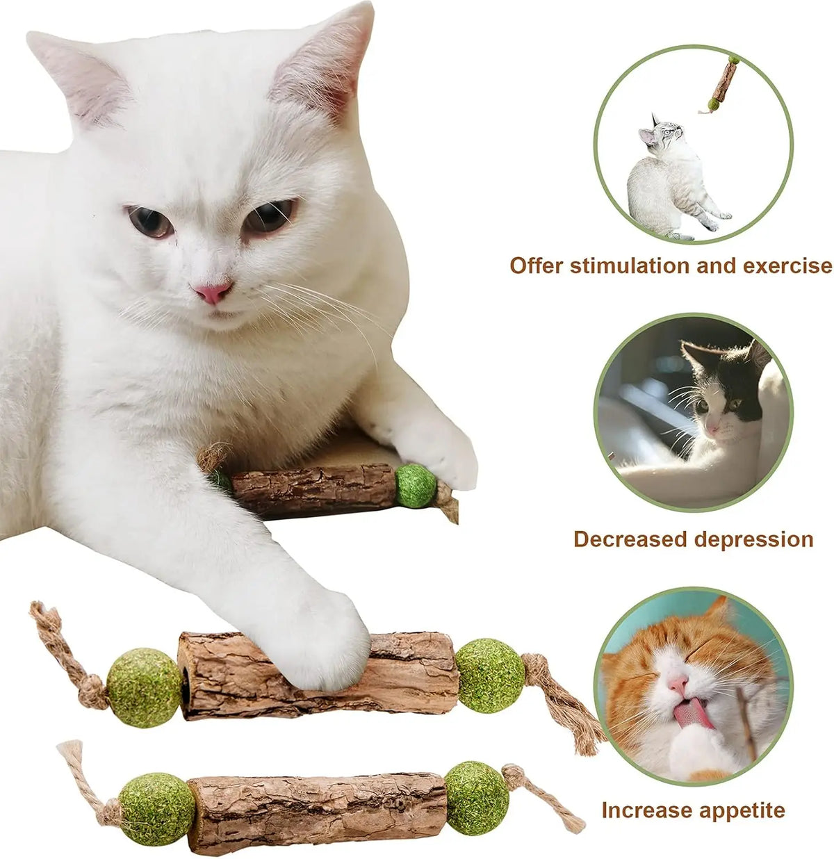 1pc Cat Cleaning Teeth Pure Natural Catnip - ProPawPet.com