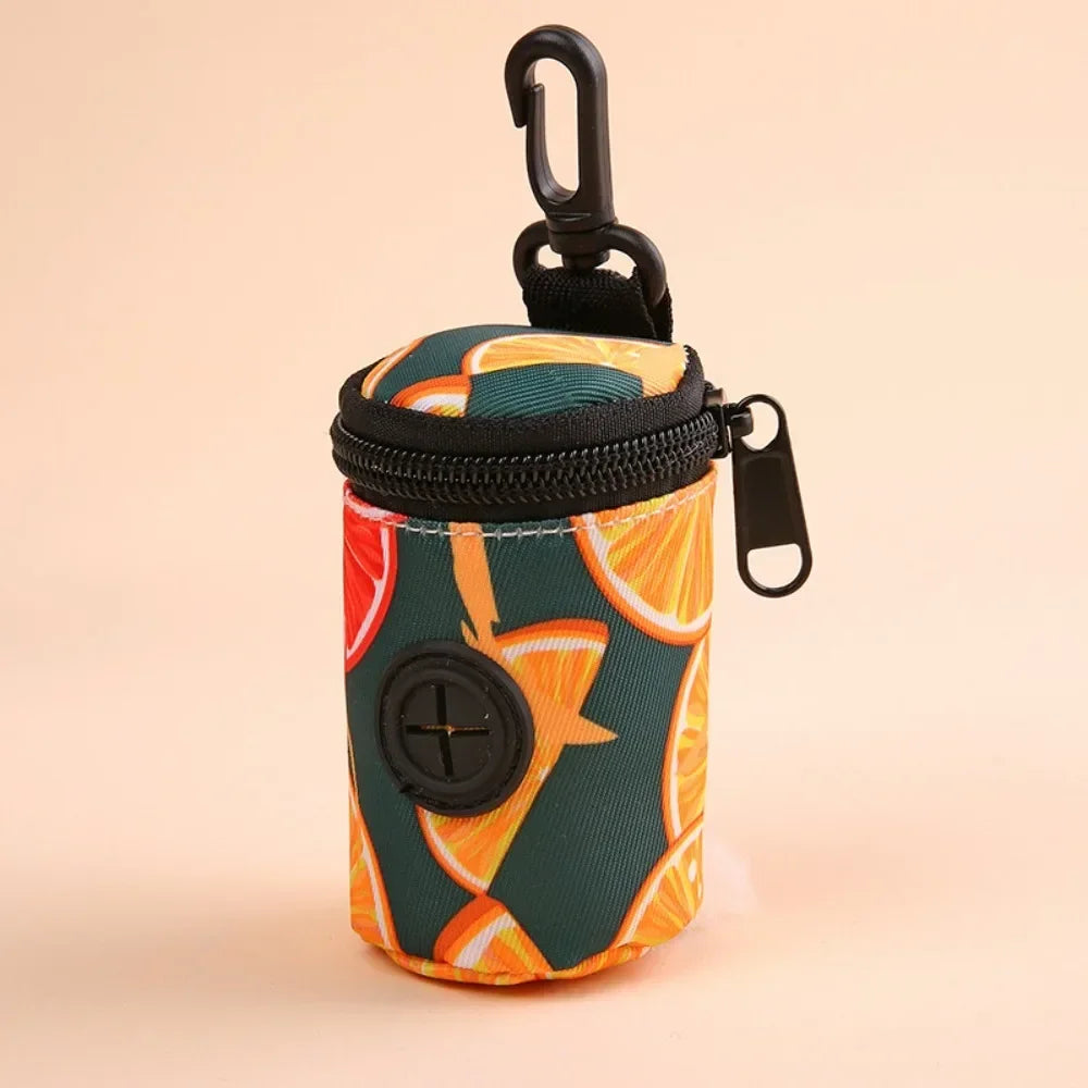 Portable Hangable Dog Poop Bag Dispenser Zipper Walking Accessory Waste