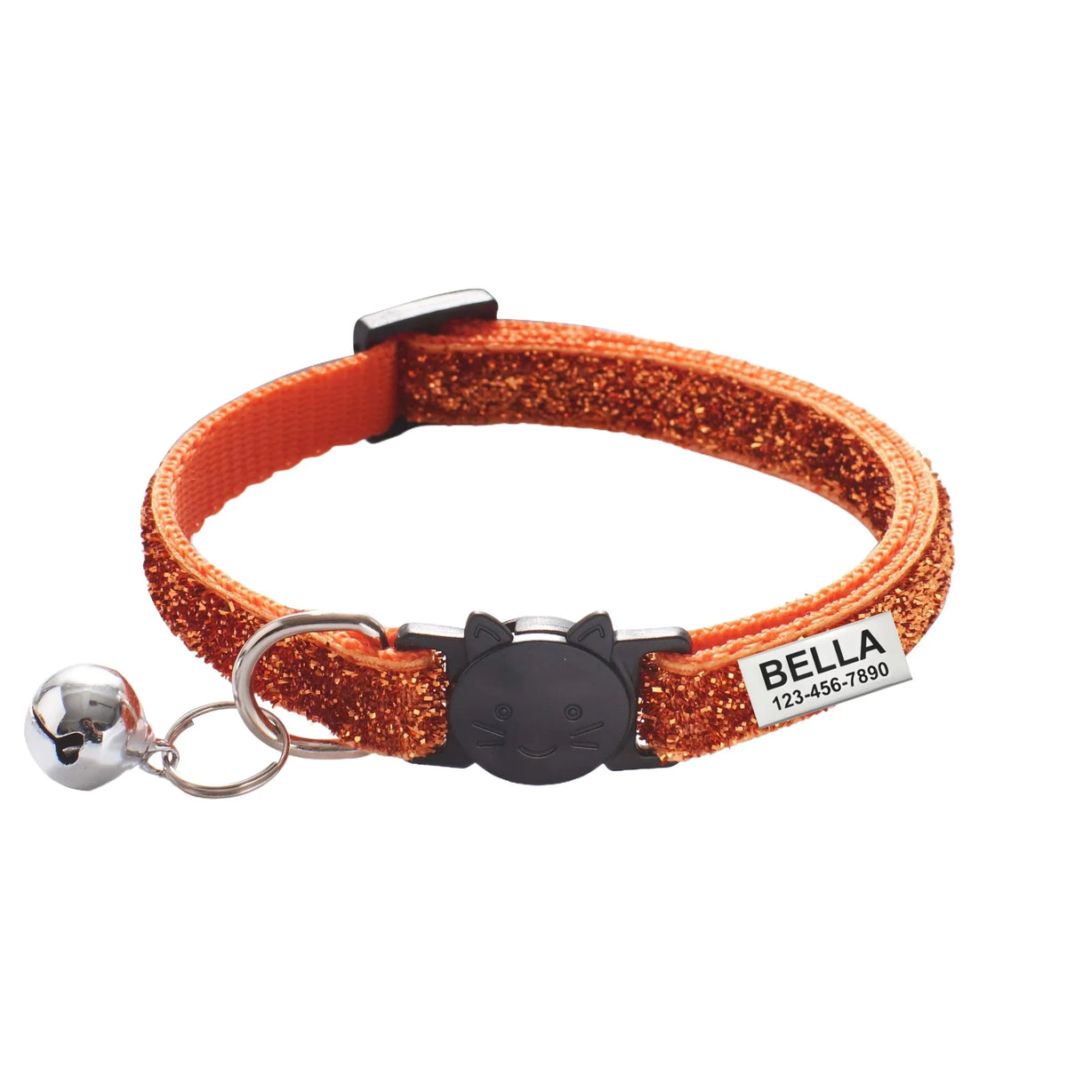 Free Engraving Glitter Cat Safety Buckle - ProPawPet.com
