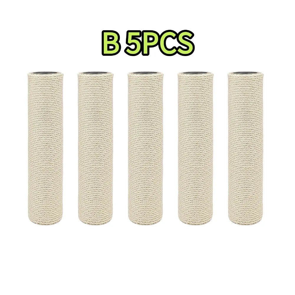 Sisal DIY Cat Climbing Tree Tower Pole Accessories Replacements Pet – 4 Colors