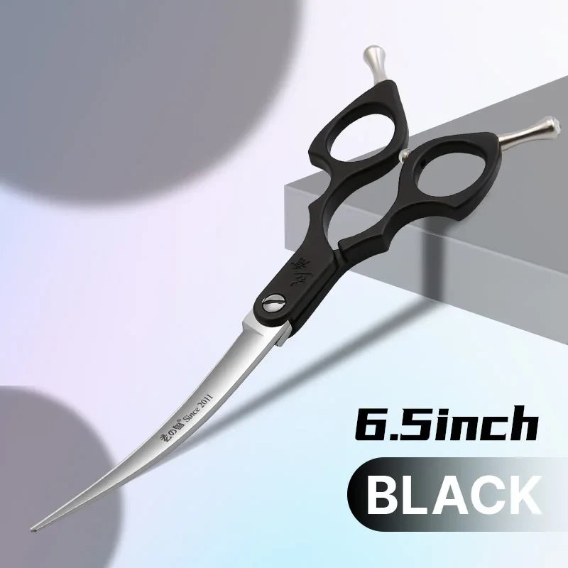 Fenice Upgraded 6.5 Inch Vg10 Split Bright Blade Curved for Dogs