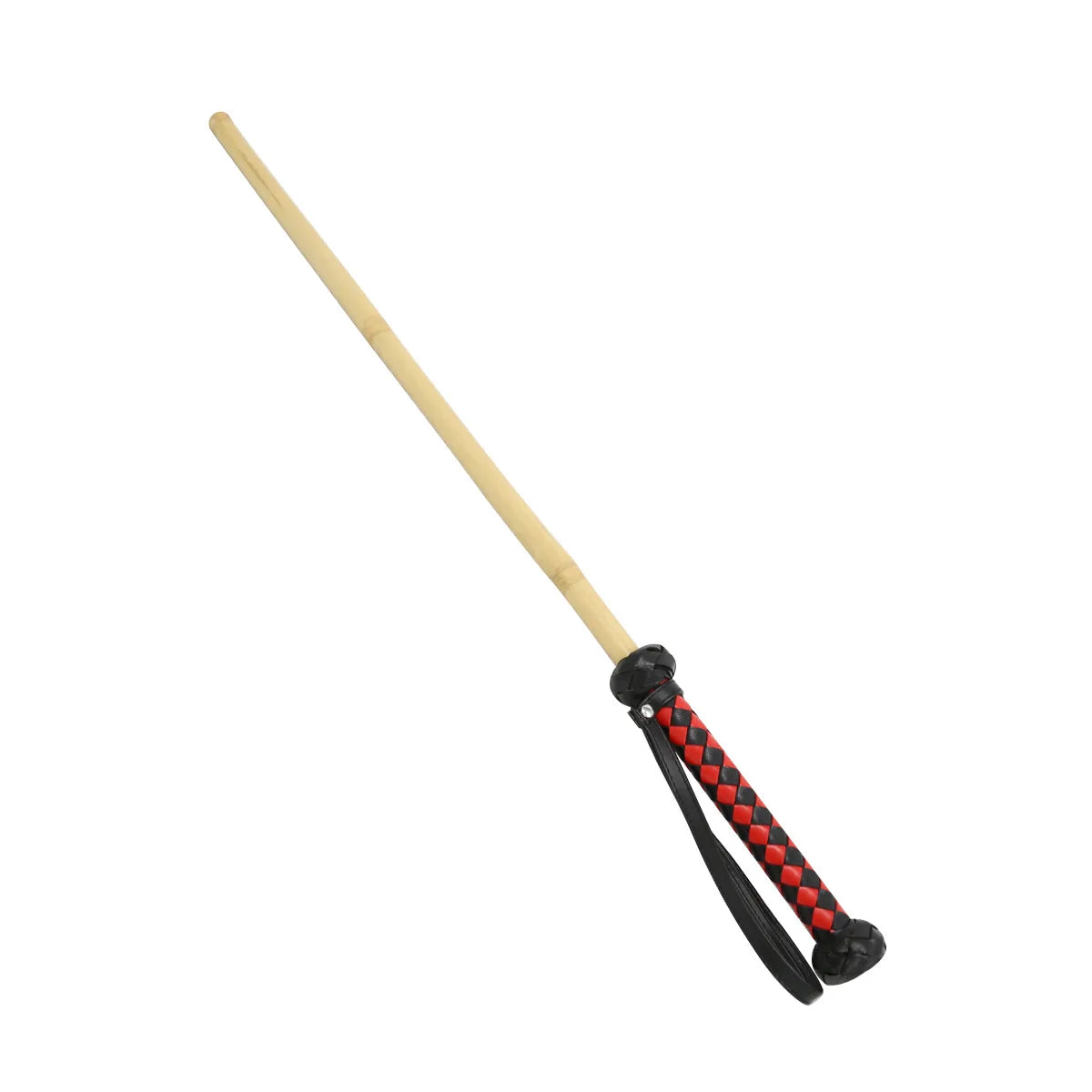 49CM Bamboo Horse Whip with round PU Leather - ProPawPet.com