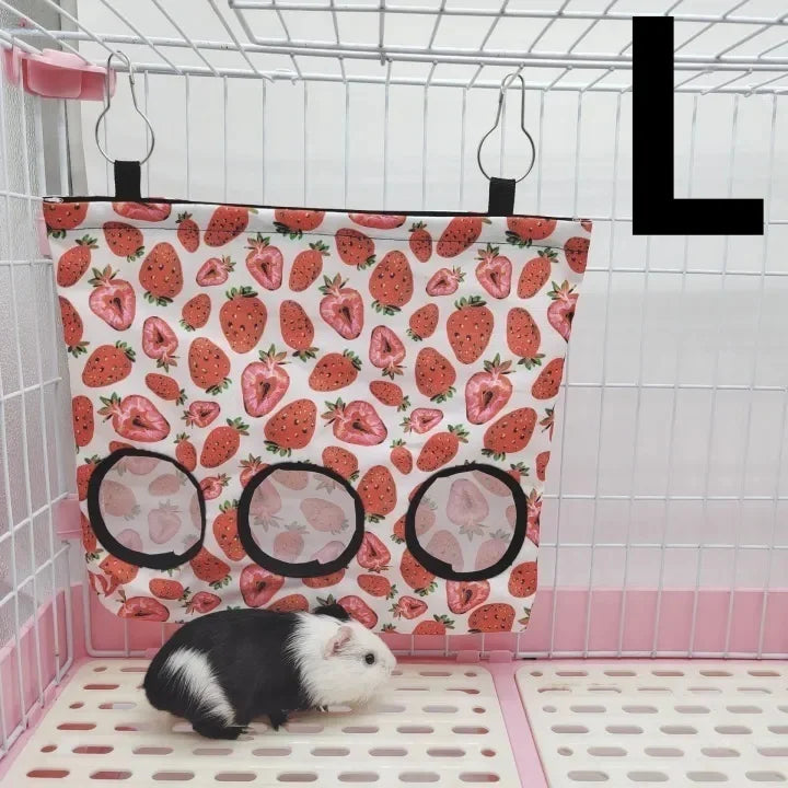 Rabbit Hay Feeder Pouch Oxford Fabric Guinea Pig for Small Pets