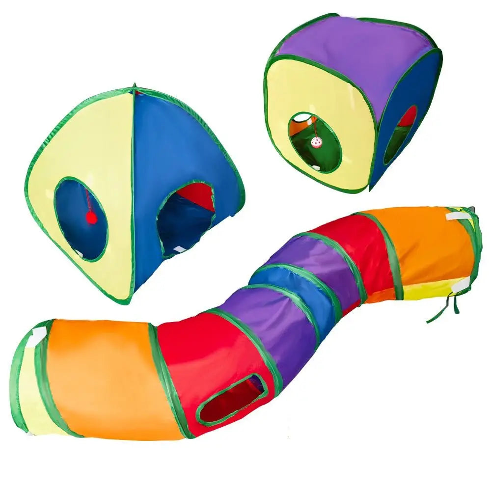 Polyester+Steel Wire Cat Tunnel Tube - ProPawPet.com