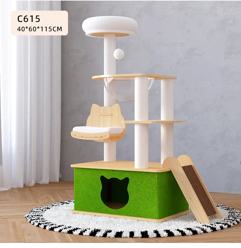 Indoor Cat Villa Scratching Board Jumping Platform Tree – Cat Supplies