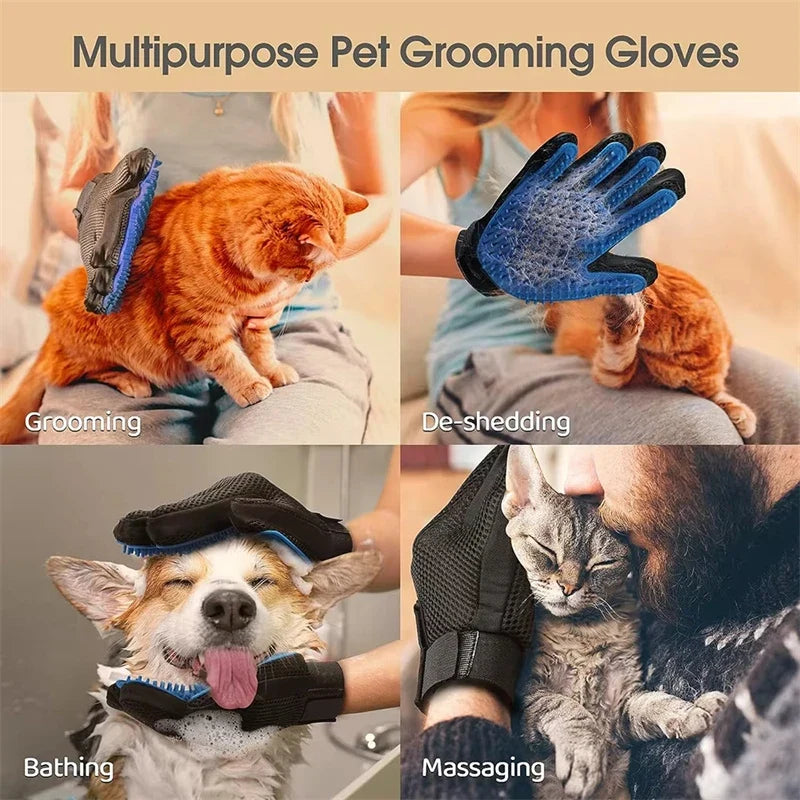 Dog Cat Hair Removal Gloves Pet Beauty - ProPawPet.com