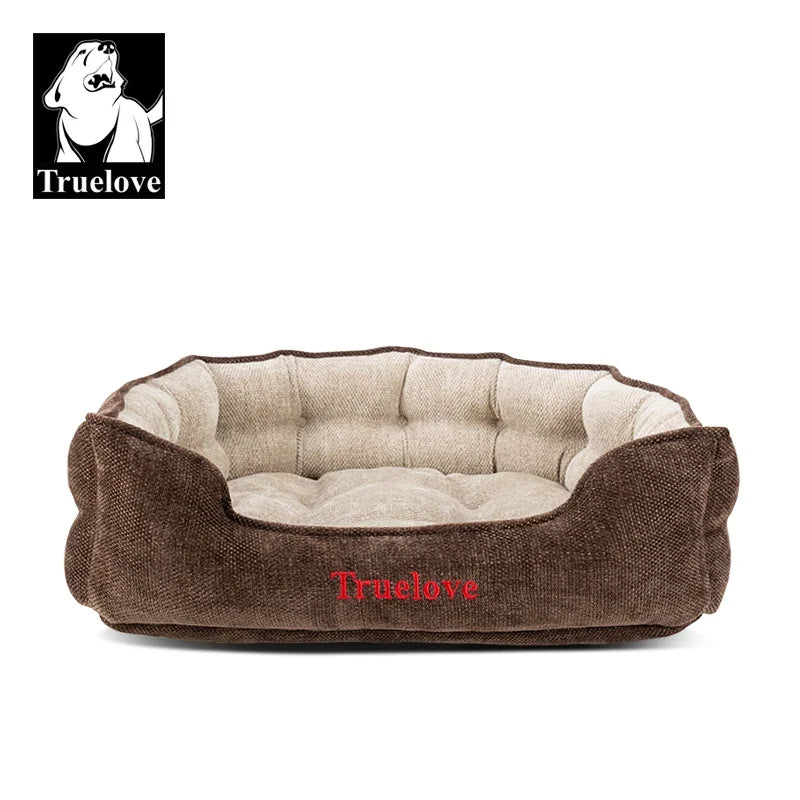 Truelove Washable Plush Dog Bed Round Pet - ProPawPet.com