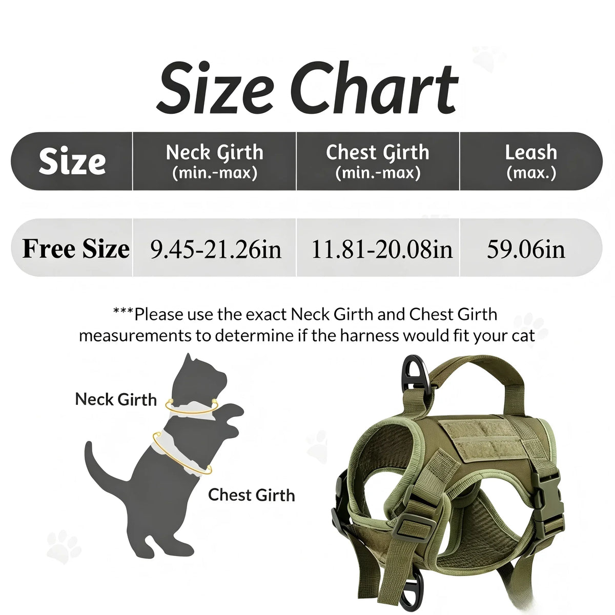 Tactical Cat Harness Vest and Lead Set – photo 2