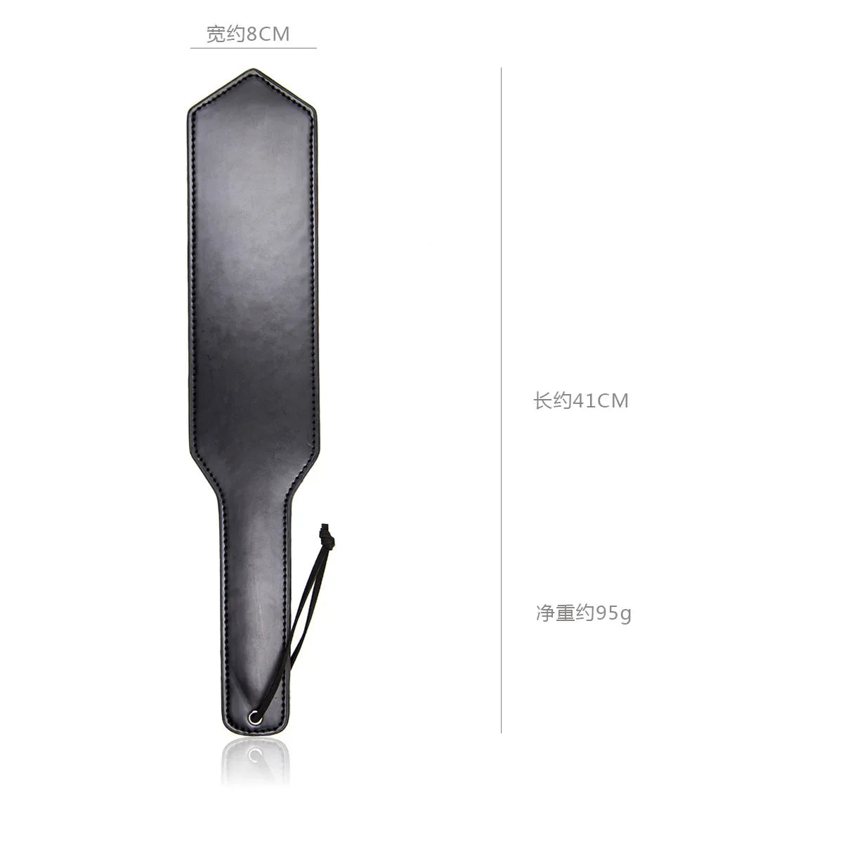 Classic Black Leather Paddle Whip with - ProPawPet.com