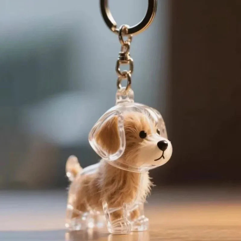 Cat Hair Keepsake Keychain Pendant Creative Pet Fur Storage – 18 Colors