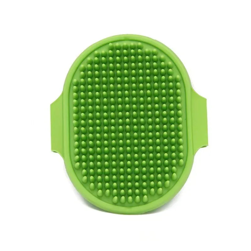 Silicone Dog & Cat Bath Brush Soft Rubber Massage Grooming Comb – 5 Colors