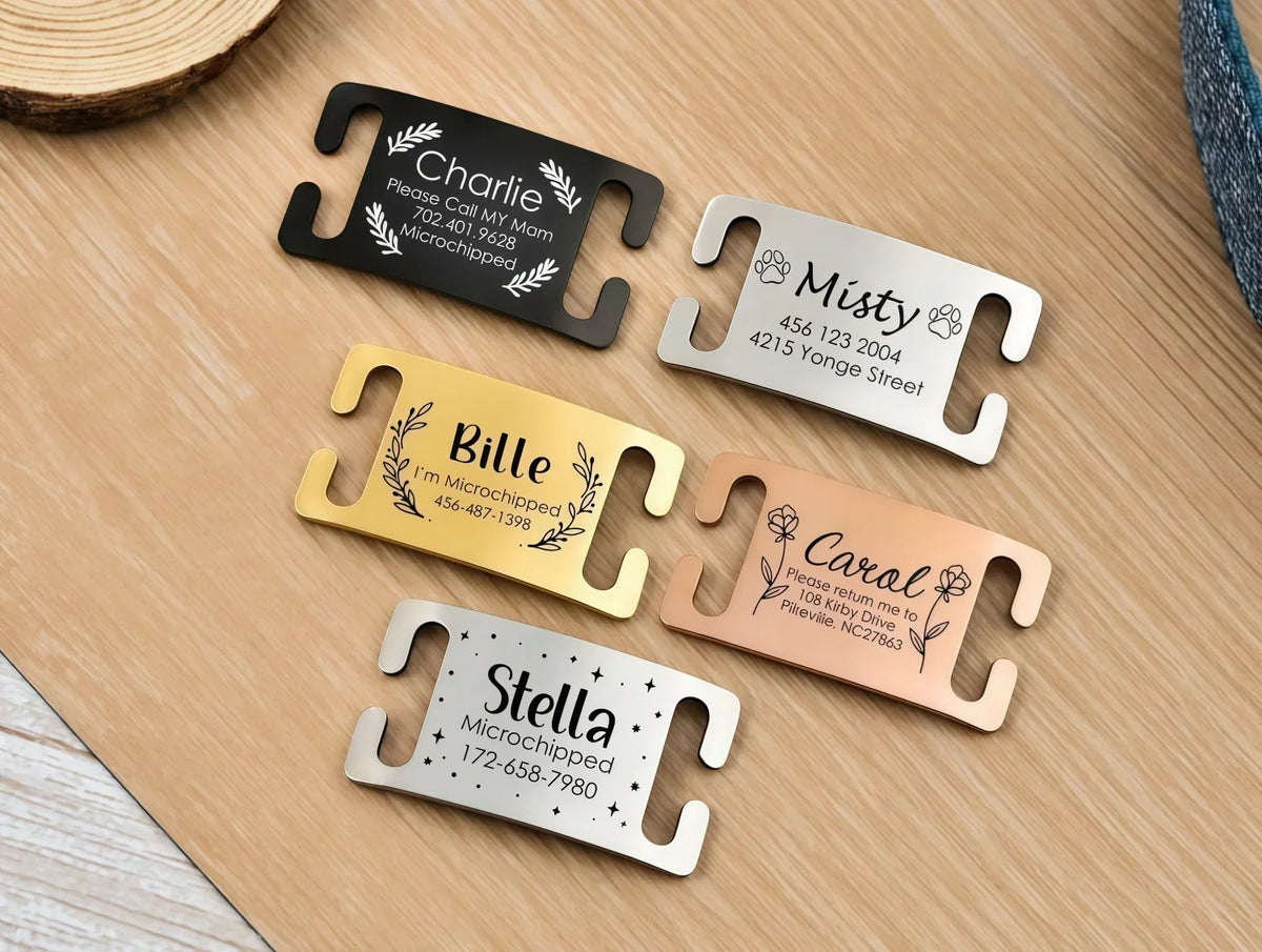 Silent Slide-On Dog Tag Personalized - No - ProPawPet.com