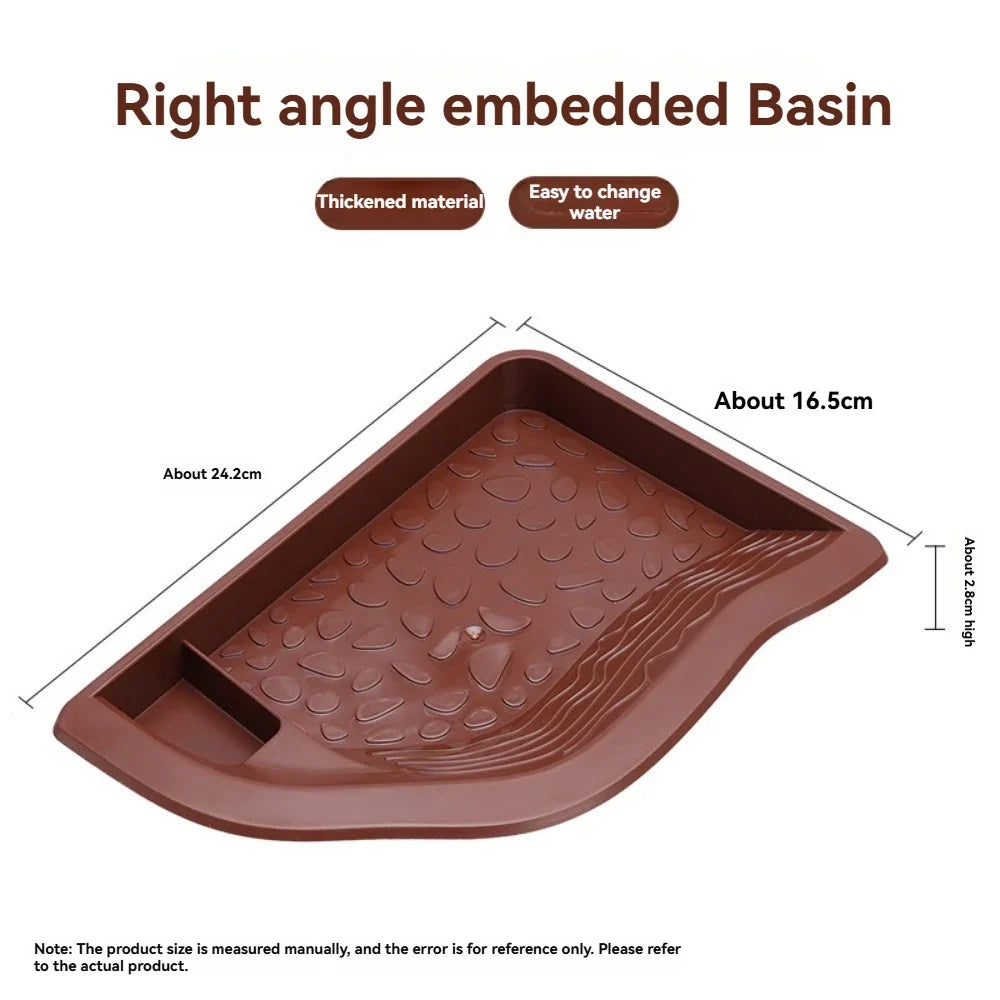 Yellow Edge Turtle Bath Basin Half Water - ProPawPet.com