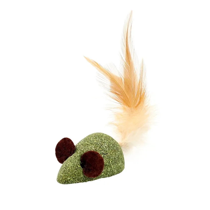 Cat Mint Ball Feather Catnip Grape Teeth Grinding – Cat Supplies