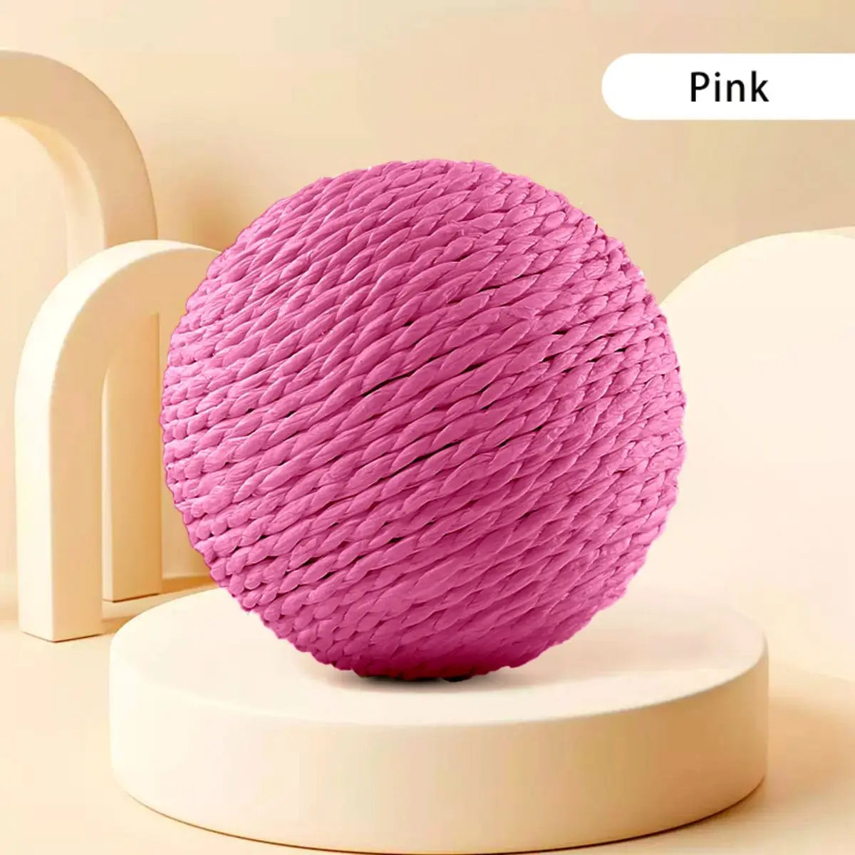 10cm Interactive Sisal Cat Scratching Ball – Cat Supplies