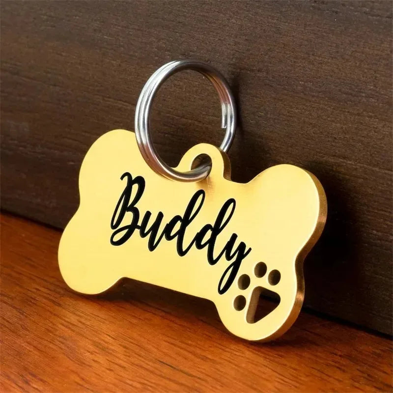 Personalized Bone Shaped Pet ID Tag – 5 Colors