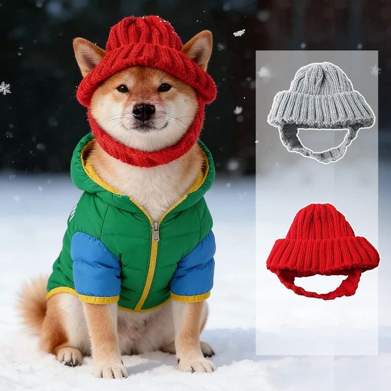 Red Winter Pet Hat Comfortable Warm - ProPawPet.com