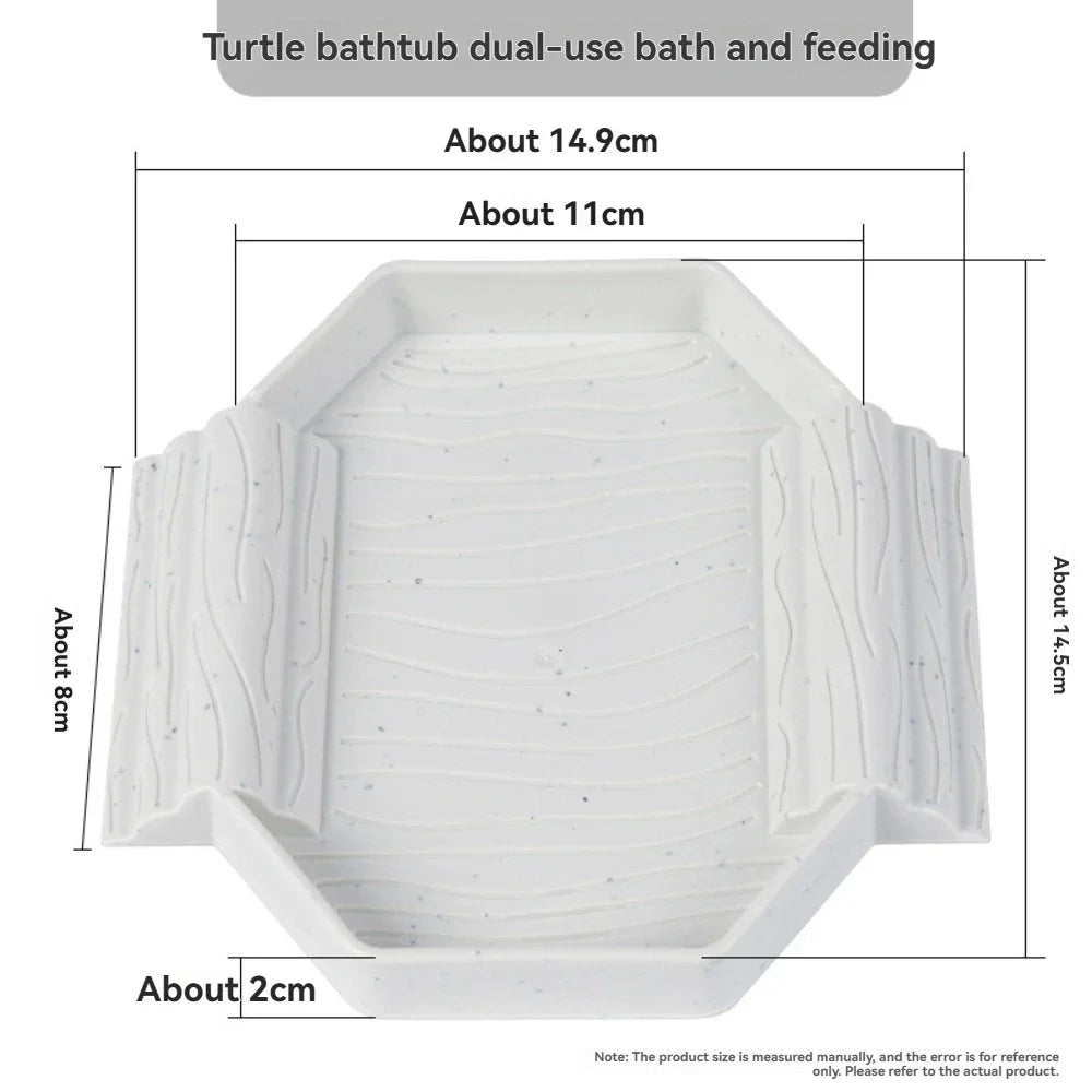 Yellow Edge Turtle Bath Basin Half Water - ProPawPet.com