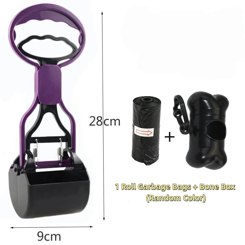 Portable Dog Pooper Scooper No Touch No Bend Long – Poop Bags, Litter & Cleanup