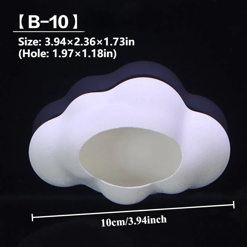 Cloud Shaped Fish Tank Cave – 4 Colors