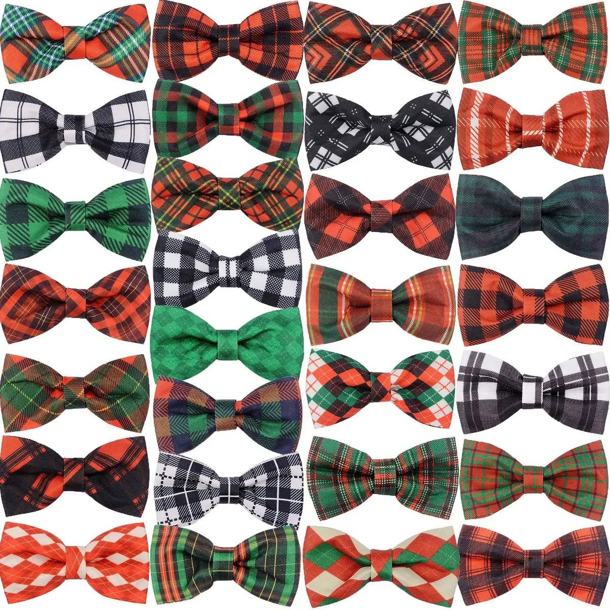 50 Christmas Dog Supplies Sliding Bow Tie Plaid Pets – Dog Clothes & Costumes