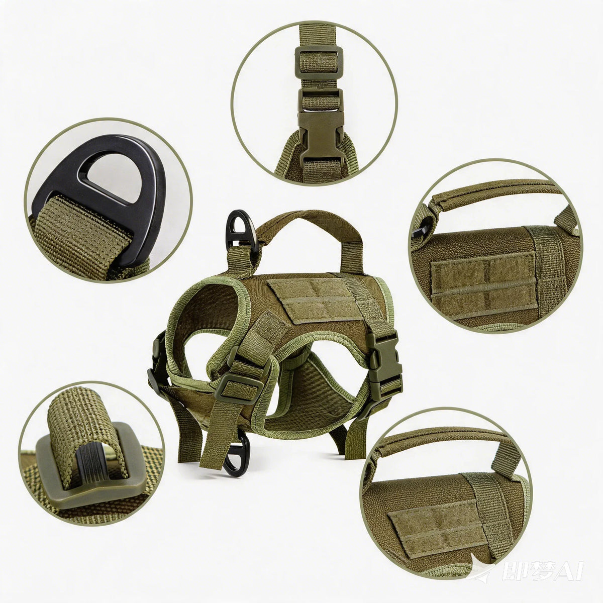 Tactical Cat Harness Vest Adjustable Small - ProPawPet.com