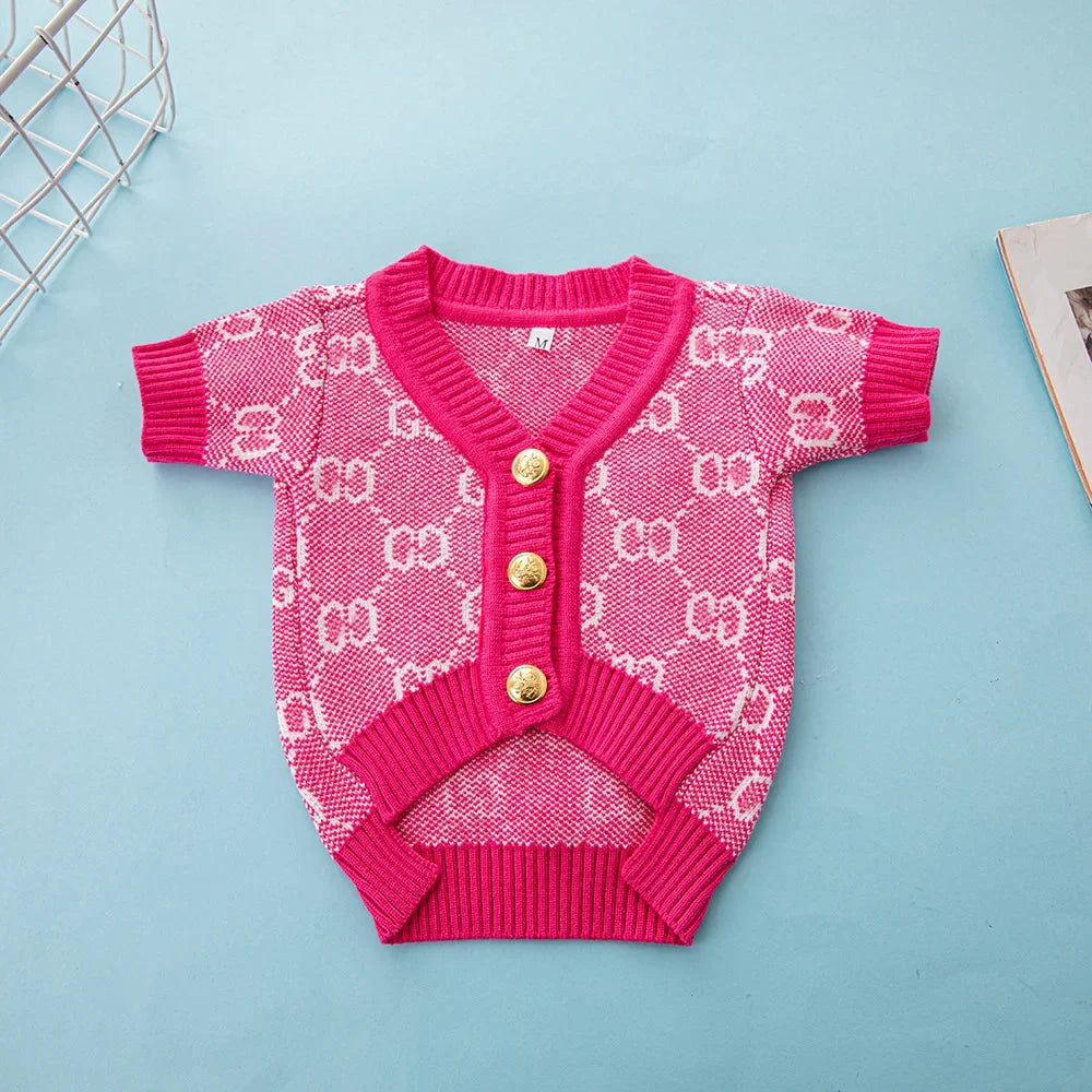 Cardigan luxury pet button sweater Keji - ProPawPet.com