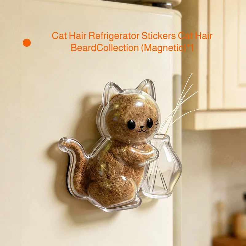 Fridge Magnet Cat Hair Keepsake Clear Storage Box – Cat Supplies