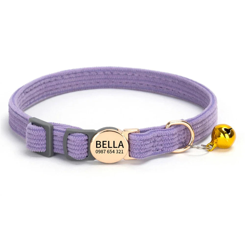 Personalized Engraved Cat Collar Adjustable - ProPawPet.com