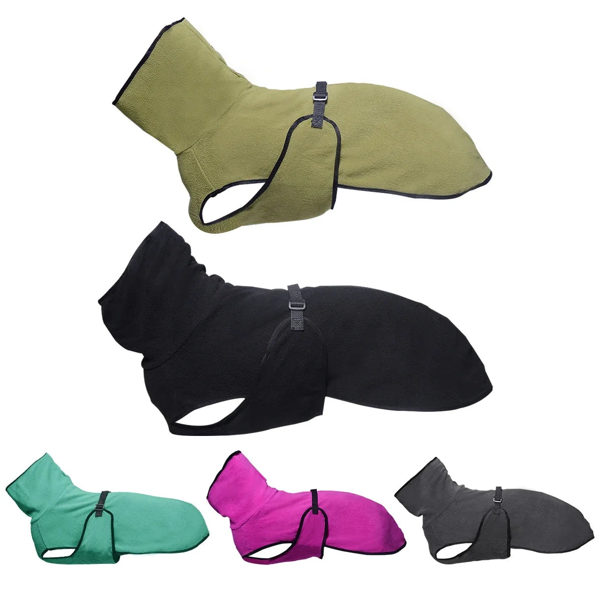 High Collar Warm Dog Coat with Adjustable - ProPawPet.com