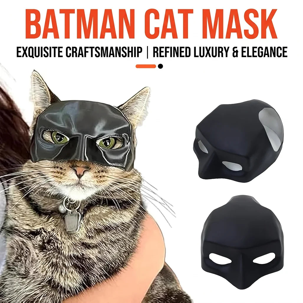 Black Bat Cat Avenger Mask Superhero Pet - ProPawPet.com