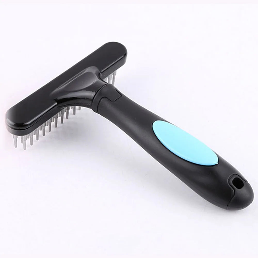 Professional Dog Grooming Rake Long Hair Cat Undercoat Brush – 5 Colors
