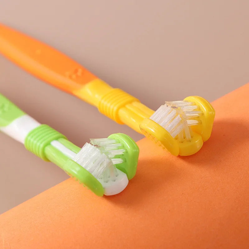 3-Sided Pet Toothbrush Dog Plastic - ProPawPet.com